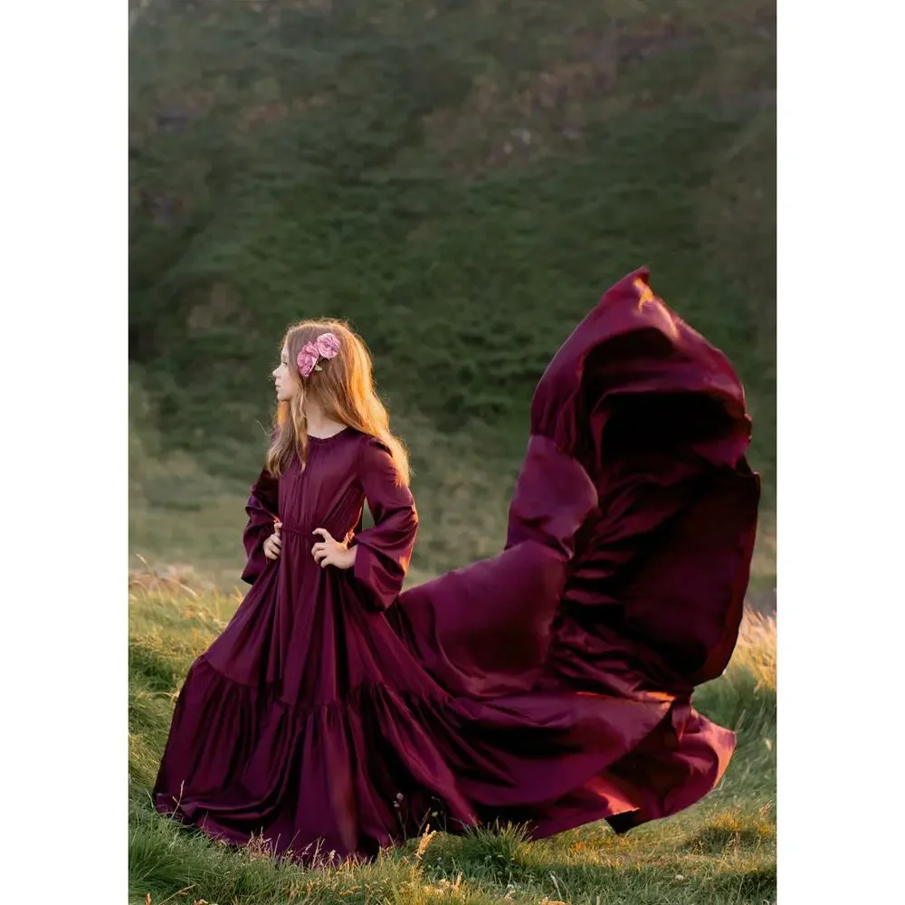 Joyfolie Mia Joy Leana Impact Dress in Plum Girl’s Size 5
